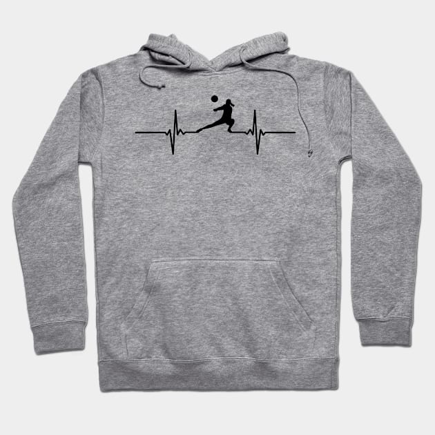 volleyball girl Hoodie by Mandala Project